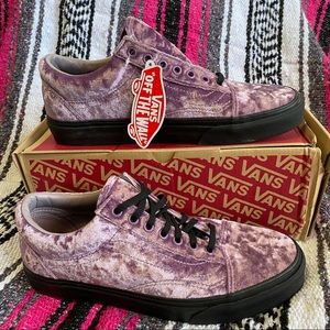 Vans Old Skool Velvet Sea Fog Purple Blk